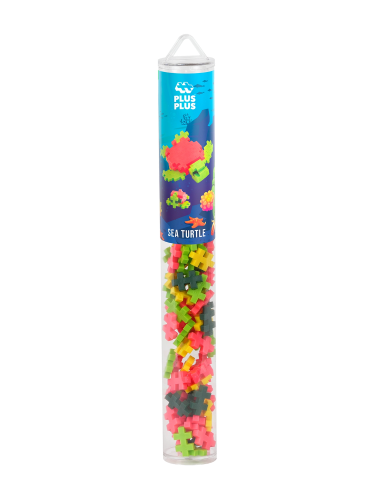 Plus Plus Building Set - Sea Turtle (100pc Tube)