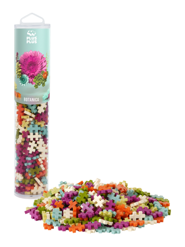 Plus Plus Building Set - Botanica Mix (240 pcs Tube)