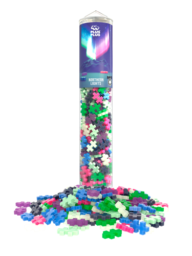 Plus Plus Building Set - Northern Lights (240pc Tube)