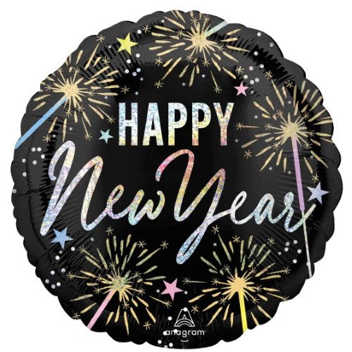 45cm Standard Holographic Festive New Years Sparkle