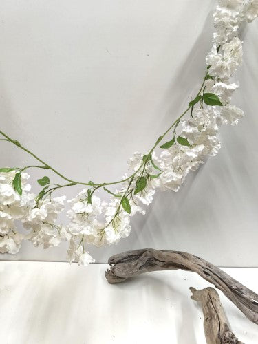 Artificial Wisteria Garland - 200cm (White)