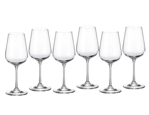 White Wine Glasses - BOHEMIA Strix 360ml (Set of 6)