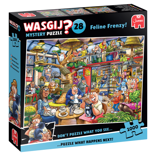 Jigsaw Puzzle - Wasgij Mystery #28 Feline Frenzy (1000pcs)