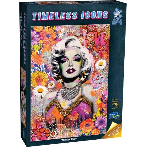 Jigsaw Puzzle - Timeless Icons Marilyn Floral (1000pcs)