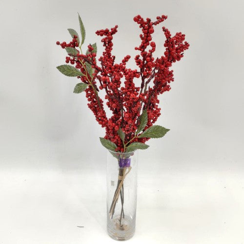 Artificial Mixed Red Berry Bundle