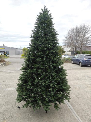PE & PVC Mixed Pine Tree with 1500 LED Warm Lights - 10242 Tips