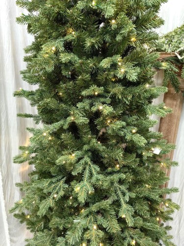 Slim Mixed PE & PVC pine Tree with 300 LED Warm Lights - 3026 Tips