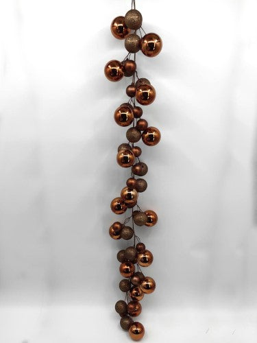 Garland - Mixed Christmas Bauble Ball 200cm (Copper)