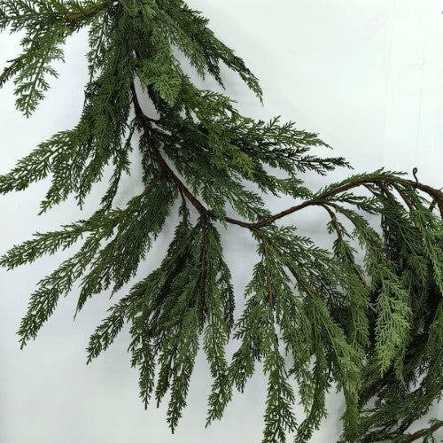 Artificial Real Touch Western Red Cedar Pine Garland (180cm)
