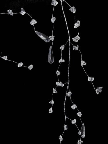 Acrylic Crystal Stone Garland with Ice Drop (120cm)