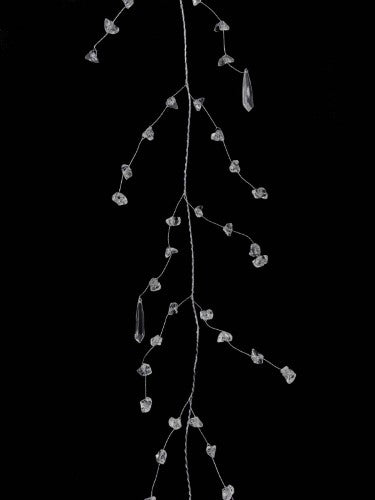 Acrylic Crystal Stone Garland with Ice Drop (120cm)