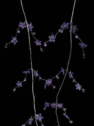 Garland - Acrylic Flower 270cm (Purple)