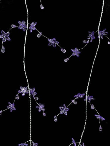 Garland - Acrylic Flower 270cm (Purple)