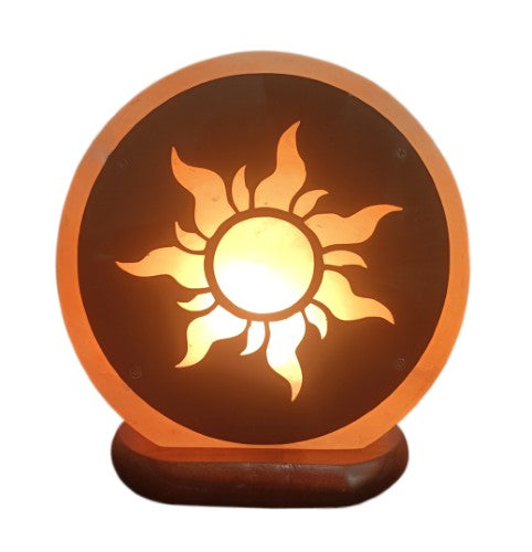 Sun Salt Lamp - with 12V Cable and Bulb