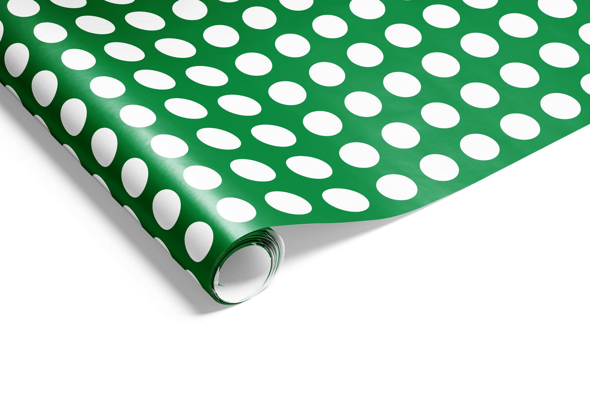 Wrapping Paper - Polka Dot Wrap Wrap Emerald Green