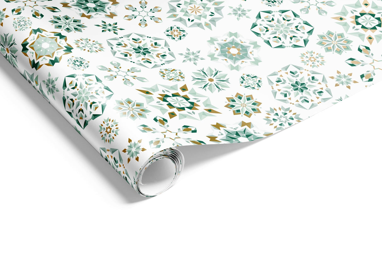 Wrapping Paper - Xmas Kaleidoscope Wrap Rivergum Gold