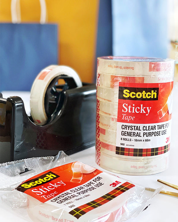 Scotch Tape - Pack of 8 - 18mm x 66mtr Clear Tape