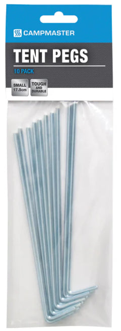 10) Campmaster 4 x 175mm Z/P Tent Pegs