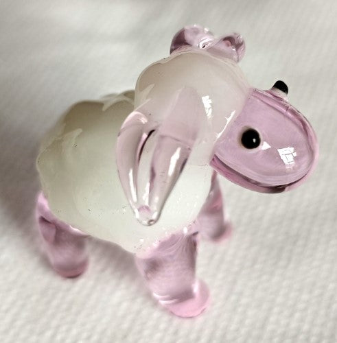 Ornament - Glass Art Cute Sheep (Set of 4 Assorted)