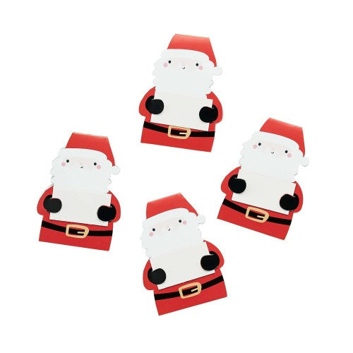 Merry Christmas Santa Place Cards - Pack of 10