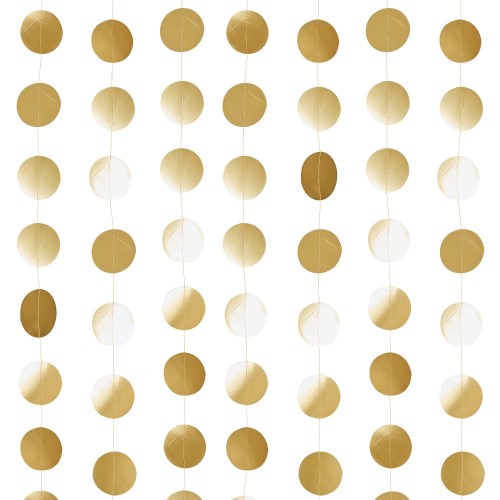 Metallic Mix Up Gold Circle Card Backdrop 20m