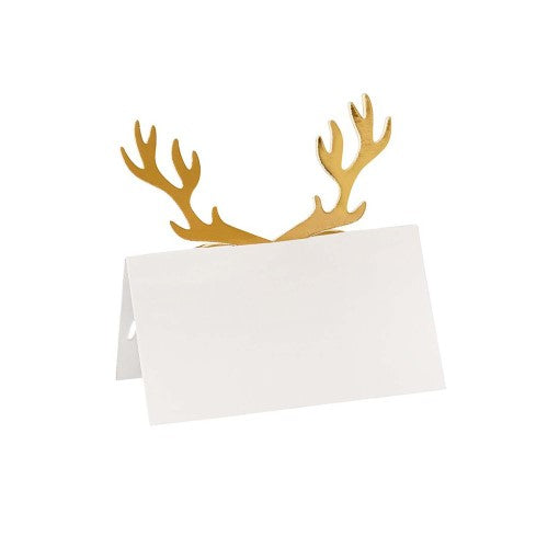 Cosy Christmas Antler Place Cards - Pack of 10