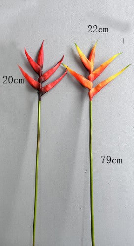 Artificial Heliconia Stem - Small (Red)