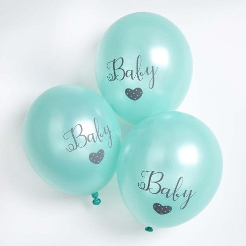 Baby Shower Unisex 'Baby' 30cm Latex Balloons - Pack of 6