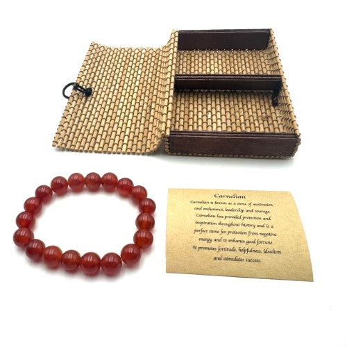 Bracelet - Carnelian (10mm)