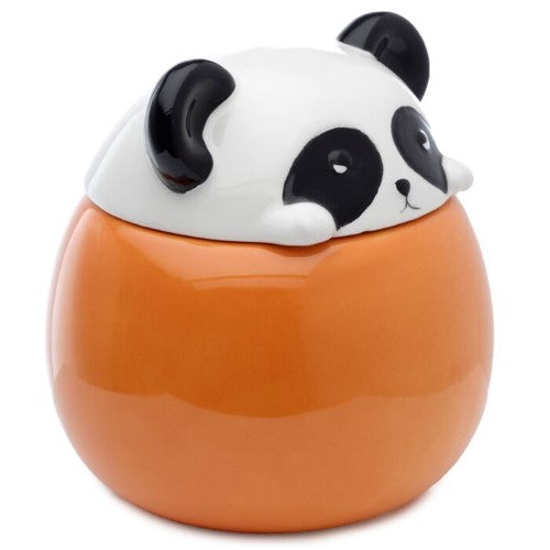 Ceramic Lidded Animal Mug - Adoramals Panda Peeping Lid