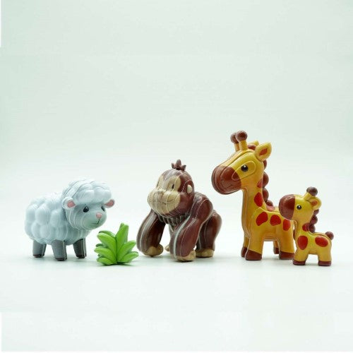 Blind Box 3D Model PVC Stickers Puzzle - Wild Animals (Set of 6)