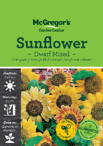 McGregor's Sunflower Dwarf Mixed Seed Packet