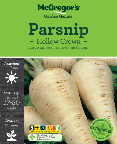 McGregor's Parsnip Hollow Crown Vegetable Seed Packet