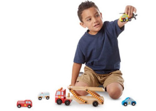 Melissa & Doug - Emergency Vehicle Carrier