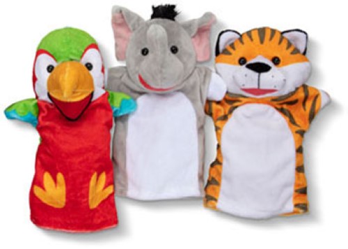 Melissa & Doug - Safari Puppet Set (6 Pc)