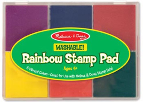 Melissa & Doug - Rainbow Stamp Pad 6 Colours