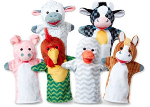 Melissa & Doug - Barn Buddies Hand Puppets (6 Pc)