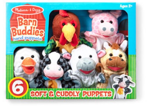 Melissa & Doug - Barn Buddies Hand Puppets (6 Pc)