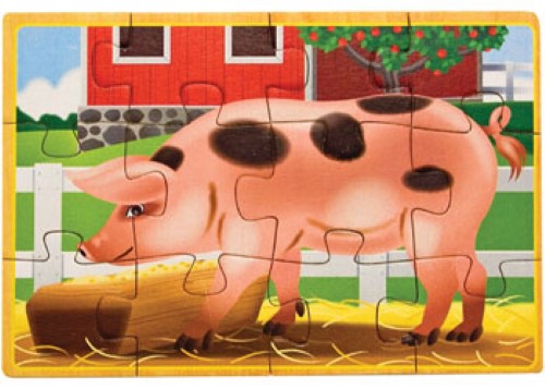 Melissa & Doug - Farm Puzzles In A Box
