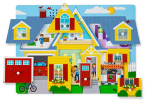 Melissa & Doug - Around the House Sound Puzzle - 8pc