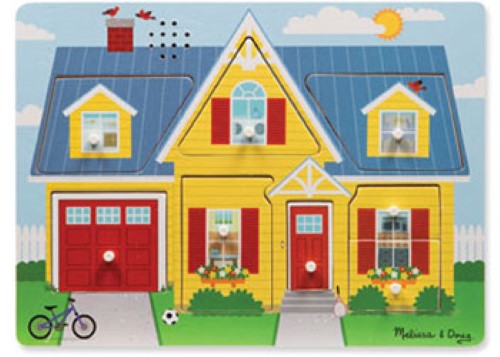 Melissa & Doug - Around the House Sound Puzzle - 8pc