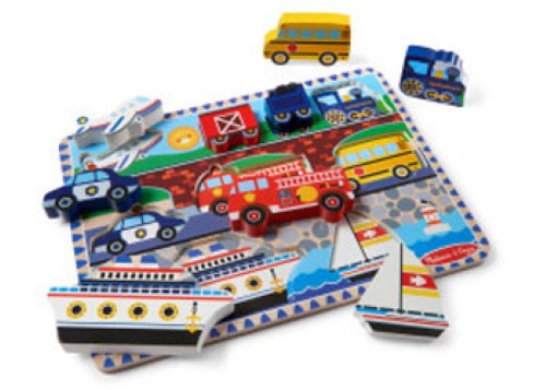Melissa & Doug - Vehicles Chunky Puzzle