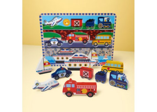 Melissa & Doug - Vehicles Chunky Puzzle