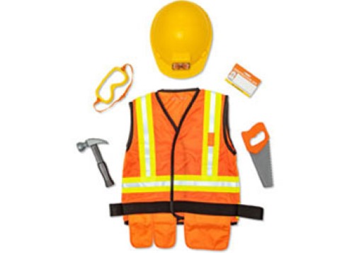 Melissa & Doug - Construction Worker Costume Set - Pack of 3