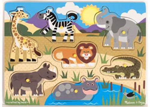 Melissa & Doug - Safari Peg Puzzle