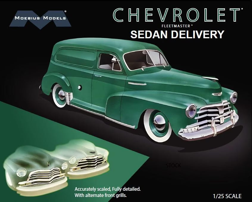 Plastic Kitset - Moebius Models 1/25 1948 Chevrolet Fleetmaster Sedan Delivery