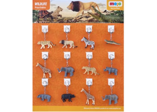 Mojo - Wildlife Keychains 36pcs asst