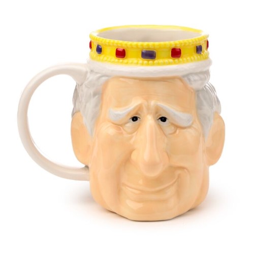 Ceramic Head Shaped Mug - King Charles III