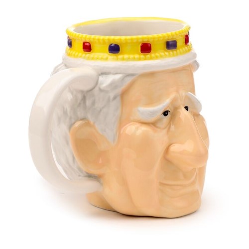 Ceramic Head Shaped Mug - King Charles III