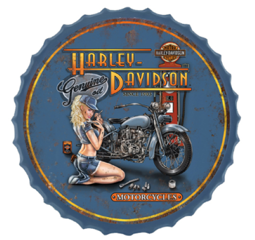 Metal Wall Art - Harley (35cm)